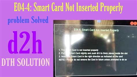 e04 4 please insert smart card|[FIXED] Smart card not inserted properly .